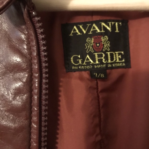 Vintage Avant Garde red leather zippered jacket - Picture 7 of 10